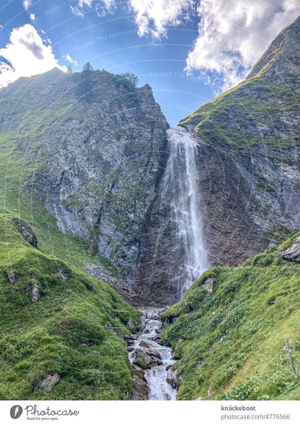wasserfall Wasser Wasserfall Österreich Alpen Natur Landschaft Felsen wandern Bach Außenaufnahme Himmel Schlucht Urelemente
