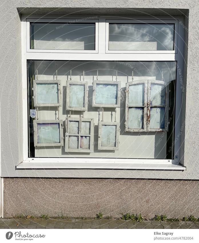 Windows 2 + Fenster Menschenleer Architektur Haus Außenaufnahme Farbfoto Tag Wand Stadt trist alt Verfall Vergänglichkeit Vergangenheit Wandel & Veränderung