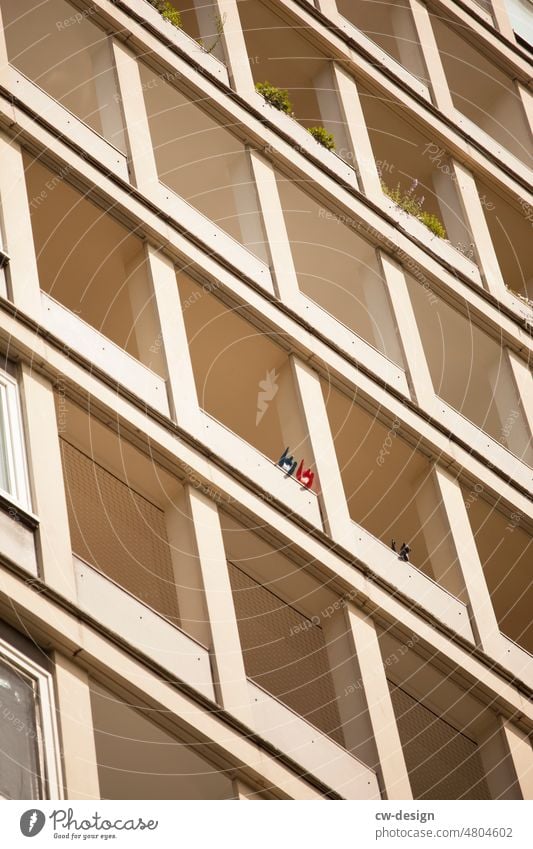 [hansa BER 2022] - Balkonien im Hansaviertel Wohngebäude Bauhaus modern Struktur Funktion form follows function Architektur Gebäude Fassade Haus Fenster