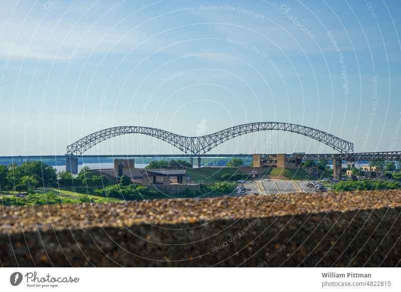 Memphis-Brücke Architektur Ferien & Urlaub & Reisen Brückenbau Tennessee Außenaufnahme