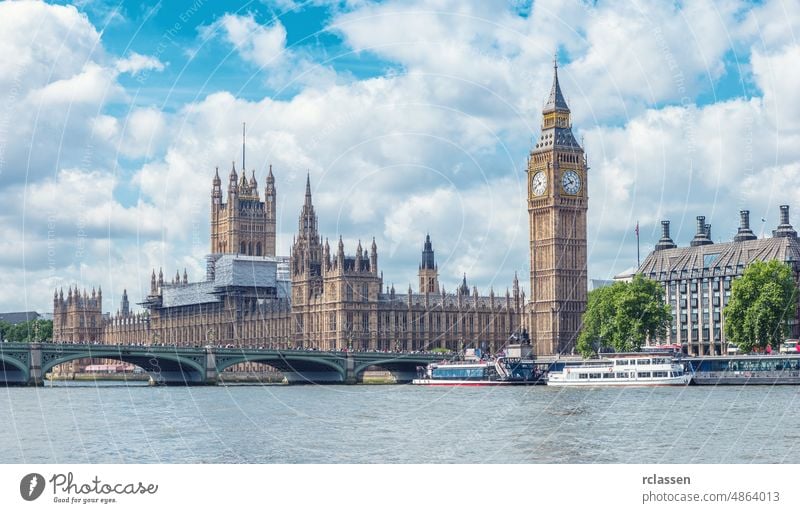 Big Ben und Houses of Parliament, London, UK England atmen britannien Großstadt Westminster Palast von Westminster Themse Kapital Großbritannien