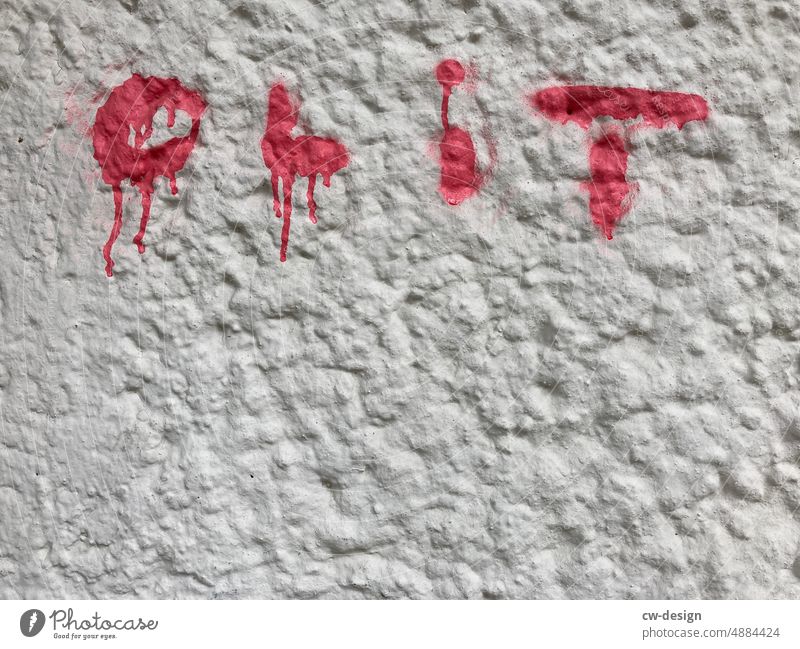 CLIT artist_clit Weibliches Genitalsystem protestieren Tag Stil urban Kultur Gesellschaft (Soziologie) Textfreiraum oben Vandalismus Haus schwarz