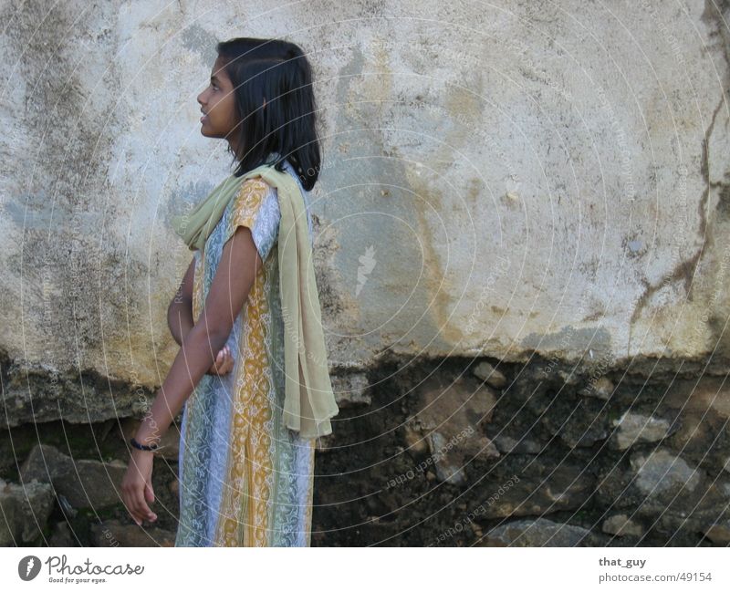 Blick in die Zukunft Mädchen Wand Umhang mehrfarbig Porträt Hoffnung Indien Sri Lanka Hinduismus Mensch