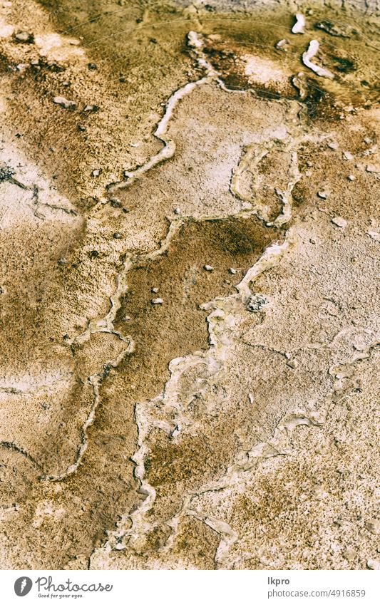 in äthiopien afrika der vulkanische see nahaufnahme See Dallol Danakil Äthiopien einzigartig in der Ferne Depression Salz Krater Bier erta heiß Nahaufnahme