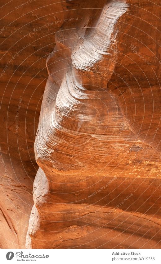 Raue Oberfläche der Canyonwand Wand Felsen uneben trocknen Schlucht rau Natur Textur Hintergrund Wildledergulch Utah USA Vereinigte Staaten amerika Geologie