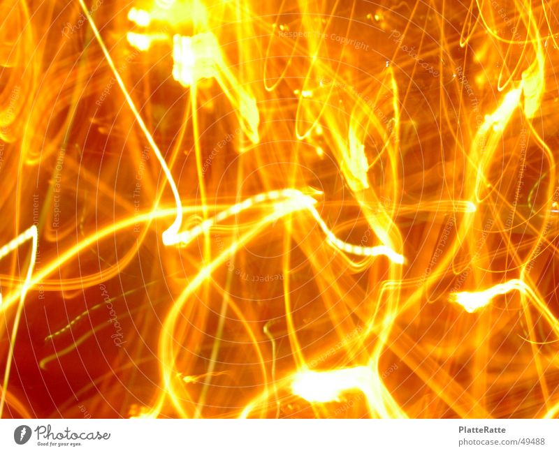 Durcheinander Strukturen & Formen gelb Kerze Licht orange Unschärfe