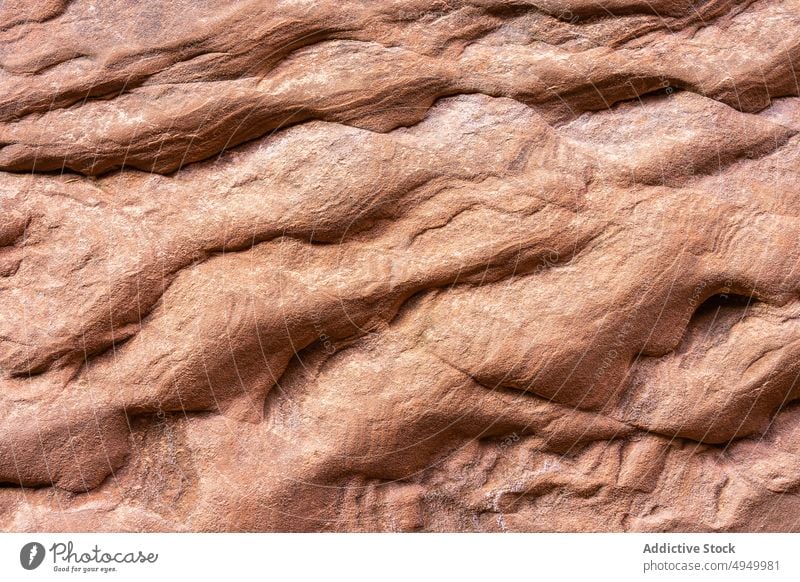 Unebene Oberfläche einer Sandsteinformation Schlucht Natur uneben rau Geologie Hintergrund Textur Formation natürlich kleiner Wildpferd-Canyon Utah USA