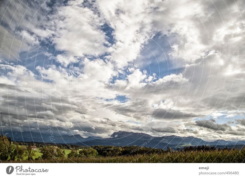 Wetterumschwung Umwelt Natur Landschaft Himmel Wolken Klimawandel Unwetter Berge u. Gebirge natürlich blau Pilatus Schweiz Farbfoto Außenaufnahme Menschenleer