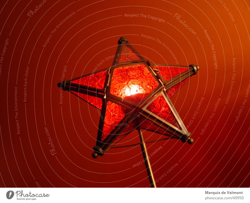 Sternstunde Windlicht Weihnachten & Advent Stimmung rot Christentum Licht Stern (Symbol) Kerze Wärme Dekoration & Verzierung Glas Tradition Lichtschein light