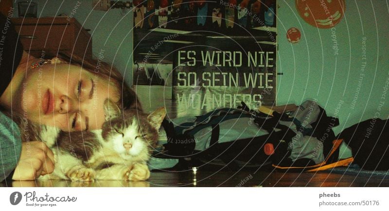 Es Wird Nie So Sein Wie Woanders Katze Rucksack Plakat fm4