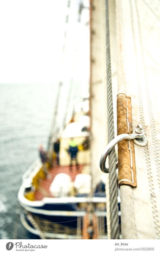Ahoi Matrosen! Ausflug Abenteuer Freiheit Kreuzfahrt Meer Wellen Segeln Wasser Ostsee Segelboot Segelschiff festhalten Ferien & Urlaub & Reisen