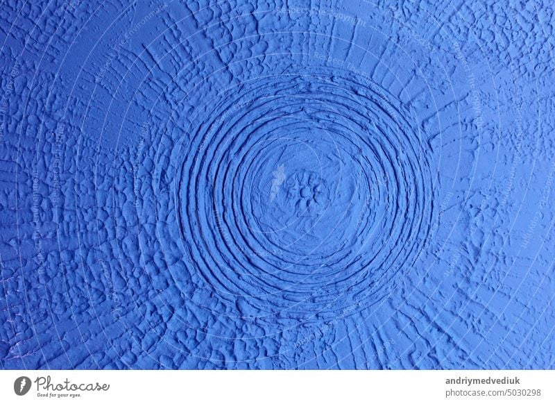 abstrakte Leinwand texturiert blau Wand Hintergrund. Hohe Qualität Foto Farbe Textur Tapete Design Material Zement Dekoration & Verzierung dekorativ rau Stein