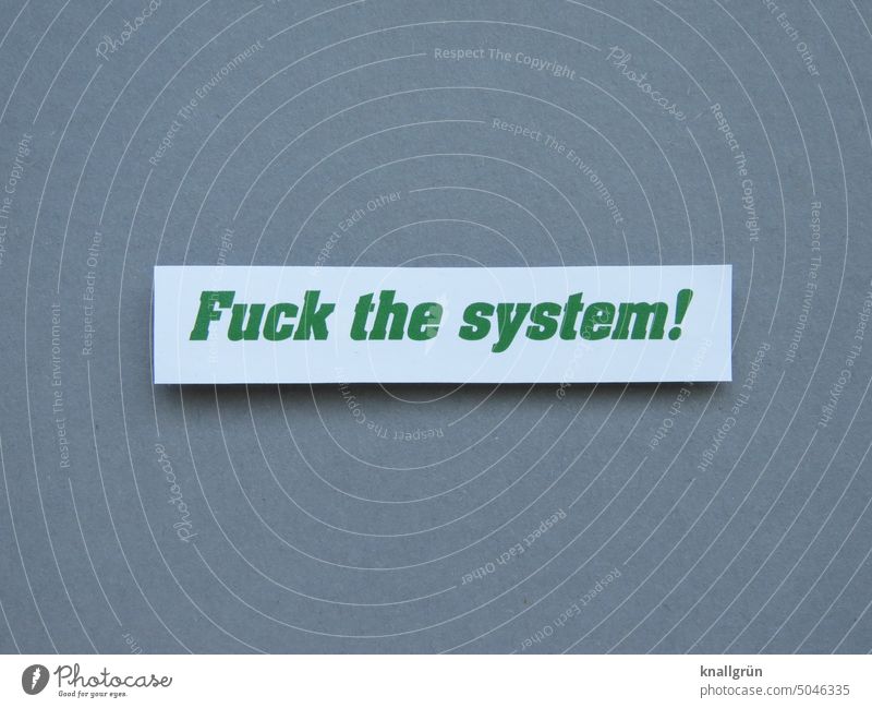 Fuck the System! rebellisch Gesellschaft (Soziologie) Politik & Staat Jugendliche protestieren dagegen sein Demonstration Wut Aggression Rebellion Werte
