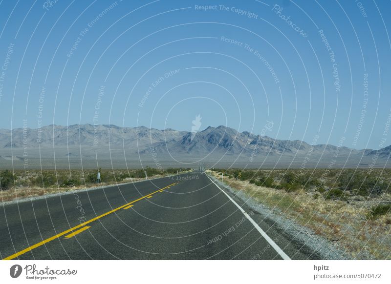 Blue Highways Wüste Landschaft Straße weite leere strasse Horizont
