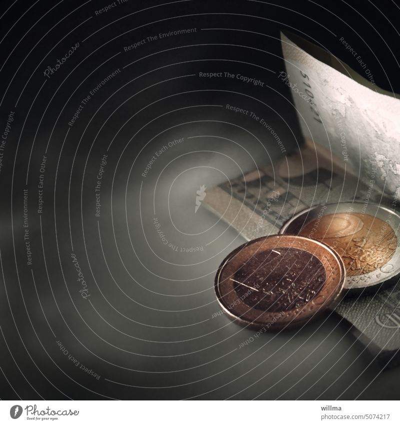Zahlen, bitte! Geld Euro Münzen Bargeld Geldmünzen Finanzen bezahlen sparen Einkommen Vermögen Rente Kapitalwirtschaft Investition kaufen Gewinn Gehalt