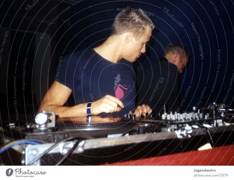 DJ - Mixing Diskjockey Party Mensch Turntables