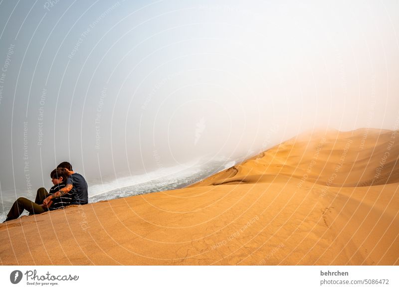 zusammen ist man weniger allein Sanddüne Dunes beeindruckend magisch Düne traumhaft Swakopmund Walvisbay Wärme Himmel Horizont Ferien & Urlaub & Reisen Natur