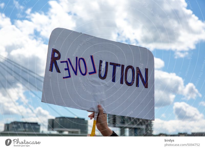 Revolution und Liebe .Friedliche  Demonstration gegen Benachteiligung und Ausbeutung revolution friedlich gegen homophobie Freiheit Politik & Staat protestieren