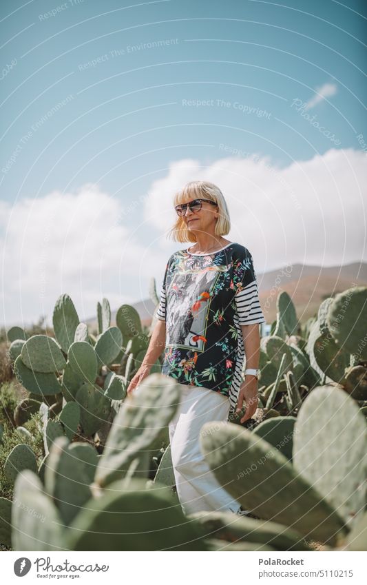 #A0# Ausflug in den Süden Kaktus kaktuspflanze Kaktusfeld Spaziergang Frau Frauenpower selbstbewußt Selbstbewusstsein Zukunft laufen entdecken Abenteuer