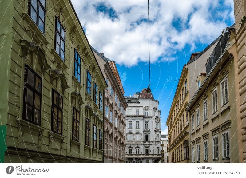 Klassizistische Architektur in Wien, Österreich Europa Europäer Wiener Würstchen Anziehungskraft Österreicher Gebäude Kapital Großstadt Stadtbild Kultur berühmt