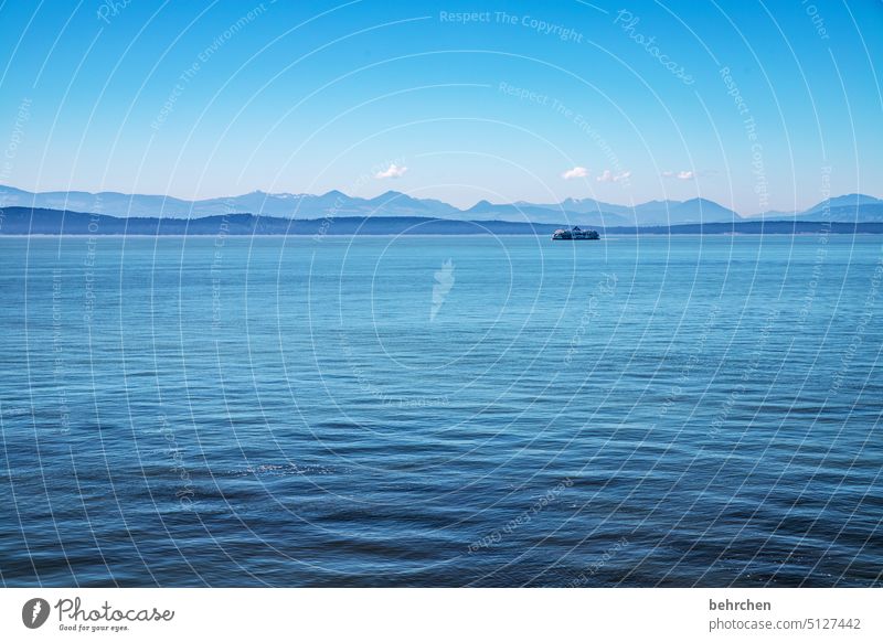 auf zu neuen horizonten Fähre British Columbia Nordamerika besonders blau Fährfahrt fantastisch Segelboot Boot Kanada Vancouver Island außergewöhnlich Abenteuer