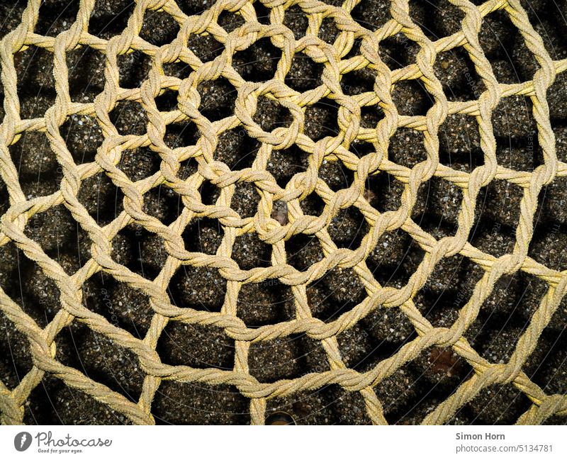 Netzwerk Kontakte doppelter Boden Spielplatz Sicherheit Hängematte Interaktion Verbindung Spinnennetz Strukturen & Formen Zusammenhalt Muster abstrakt