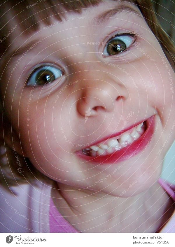 Happy Kid Kind Mädchen Fröhlichkeit lustig happy Gesicht lachen Zähne