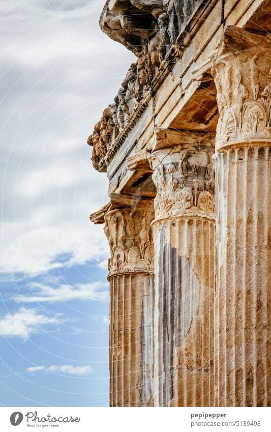 Apollon Tempel Side, Türkei Ferien & Urlaub & Reisen Farbfoto Außenaufnahme Religion & Glaube Architektur Tourismus Sehenswürdigkeit historisch Gebäude Bauwerk
