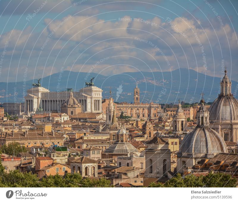 Der prächtige Rom unter blauem Himmel Italien historical Europa Architektur Sehenswürdigkeit Tourismus Ferien & Urlaub & Reisen Städtereise Denkmal Roma Rome