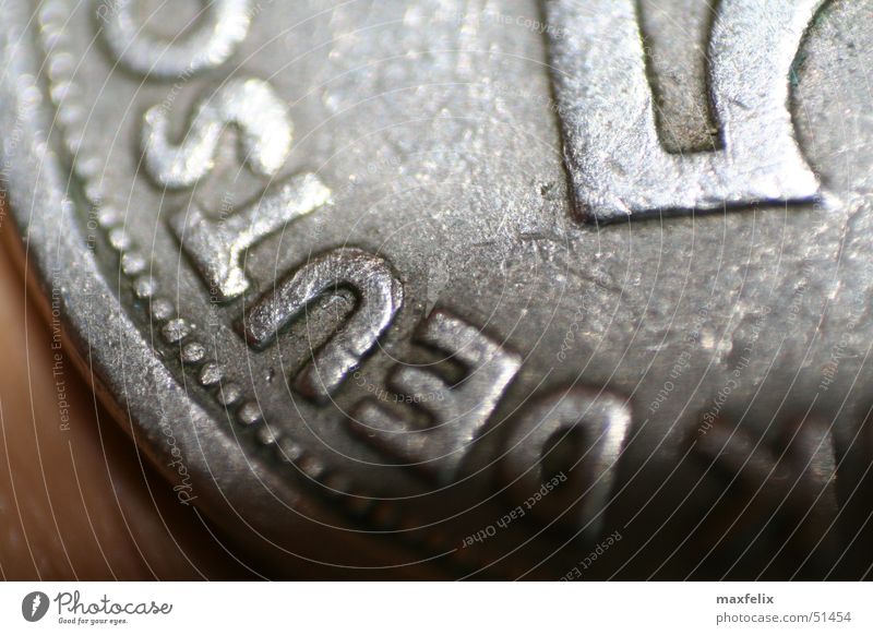 Alter Taler Geld Geldmünzen Pfennige Makroaufnahme Deutschland
