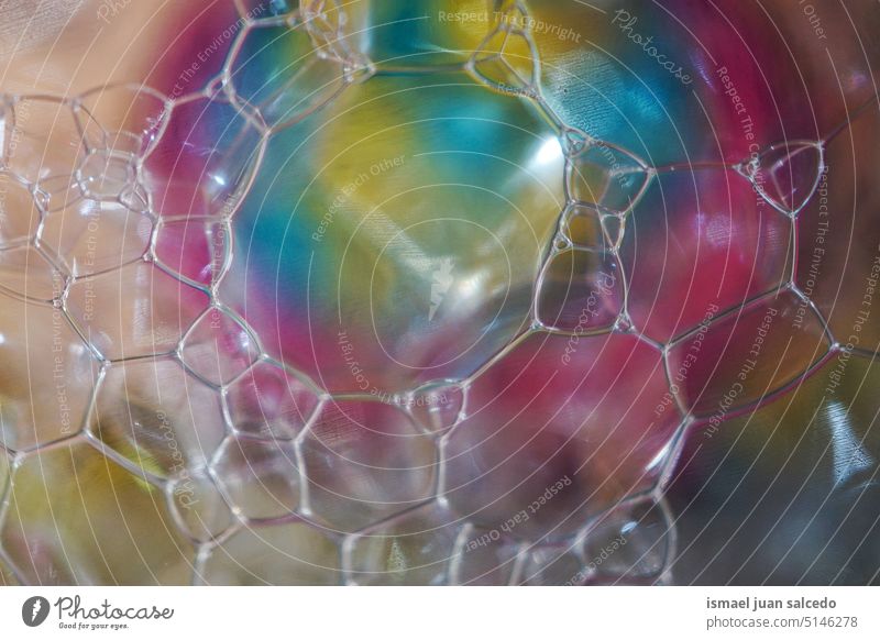 bunte Seifenblasen Hintergrund Schaumblase Blasen Badeschaum Kugel texturiert abstrakt Hintergründe Muster durchsichtig Farben farbenfroh mehrfarbig Tapete
