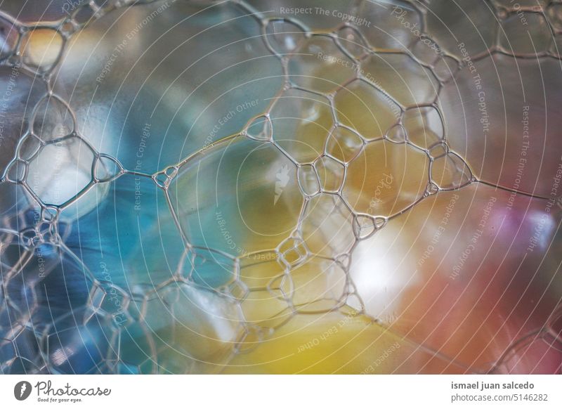 bunte Seifenblasen Schaumblase Blasen Badeschaum Kugel texturiert abstrakt Hintergründe Muster durchsichtig Farben farbenfroh mehrfarbig Tapete