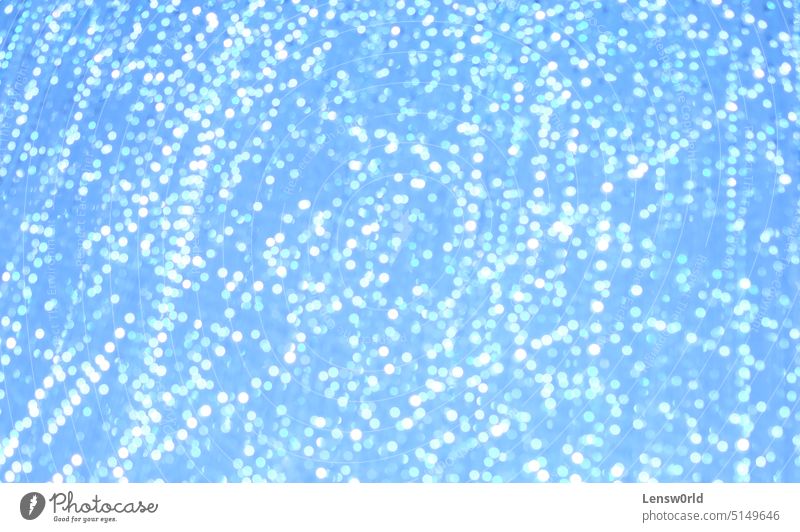 Unscharfe Lichter erzeugen ein abstraktes Muster Hintergrund blau verschwommene Lichter Bokeh Bokeh Hintergrund hell Glitter Glanz glänzend Textur weiß