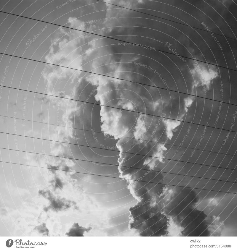 Rauchentwickler Wolken Himmel Rauchwolke Wasserdampf Schornstein Endzeitstimmung Detailaufnahme Außenaufnahme Abgas Kühlturm Technik & Technologie Boxberg