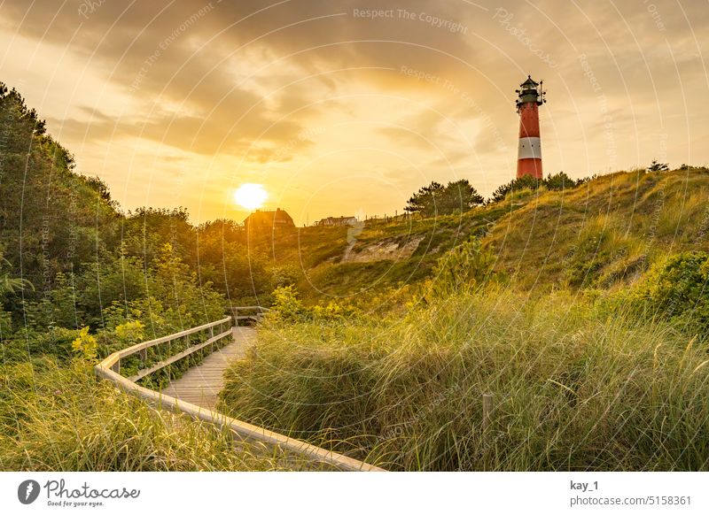 Sonnenuntergang am Leuchtturm in Hörnum (Sylt) - ein lizenzfreies Stock  Foto von Photocase