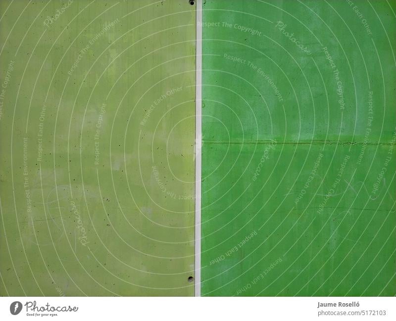 Hintergrund einer großen Fläche aus zwei Farben, Schildkrötengrün und Maigrün, getrennt durch eine kleine weiße Linie. Leinwand Spiel beleuchtet Material