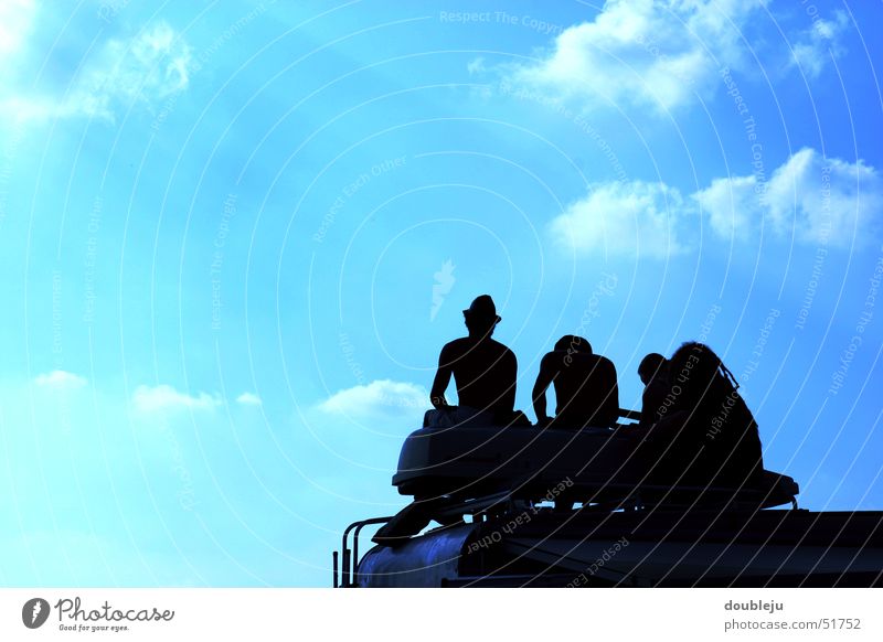 ausblick Wolken Aussicht Camping Wohnwagen Sommer Erholung Freundschaft Open Air Himmel Silhouette Musikfestival Mensch taubertal