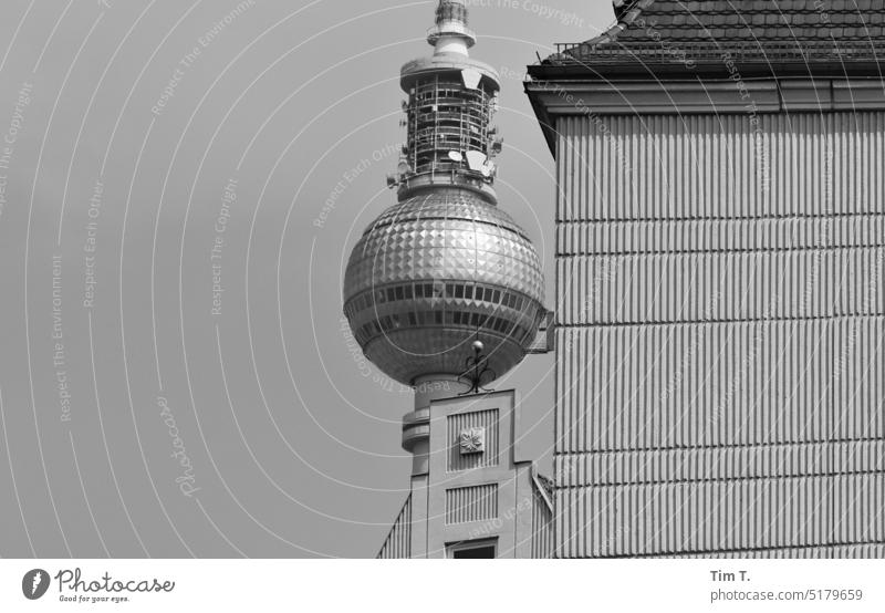 Berlin Mitte / Fernsehturm Berlin-Mitte Berliner Fernsehturm Wahrzeichen Turm Stadtzentrum Hauptstadt Architektur Sehenswürdigkeit Himmel Großstadt