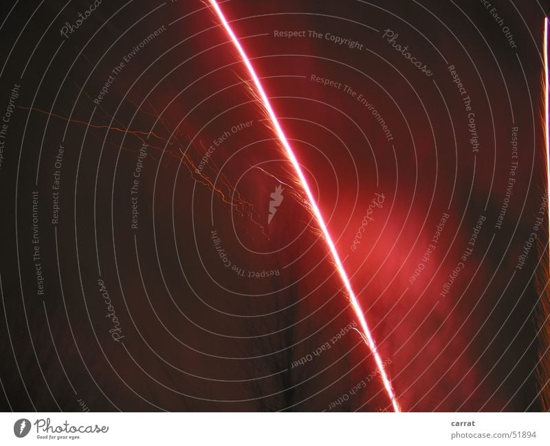 Ein Komet... Silvester u. Neujahr Kühlungsborn Schwanz rot Nacht Langzeitbelichtung 2006 Signalpistole Leuchtrakete Feuerwerk Feste & Feiern Lampe
