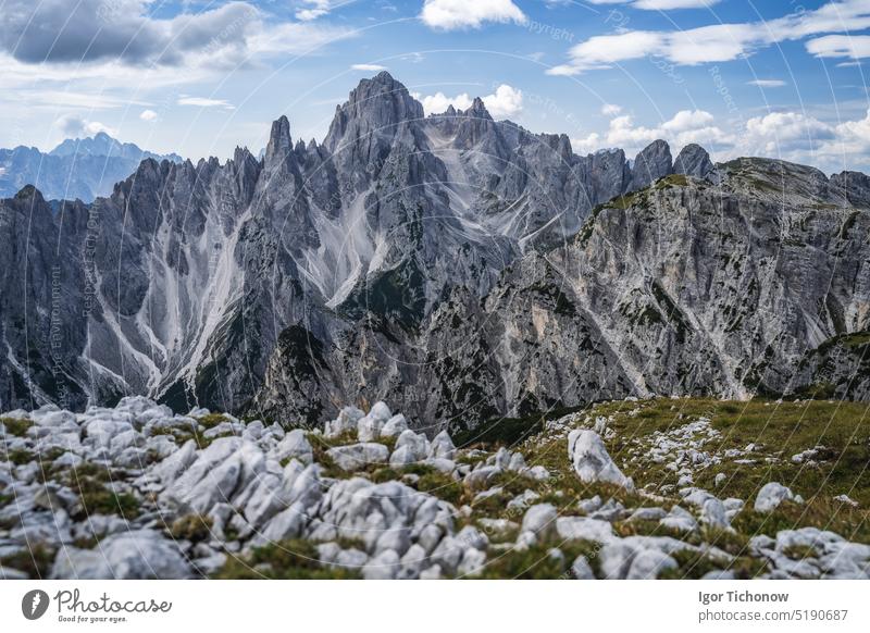 Cadini di Misurina in den Dolomiten, Italien, Europa cadini Trentino Berge u. Gebirge reisen Tourismus schön Felsen Gipfel Natur Landschaft malerisch wandern