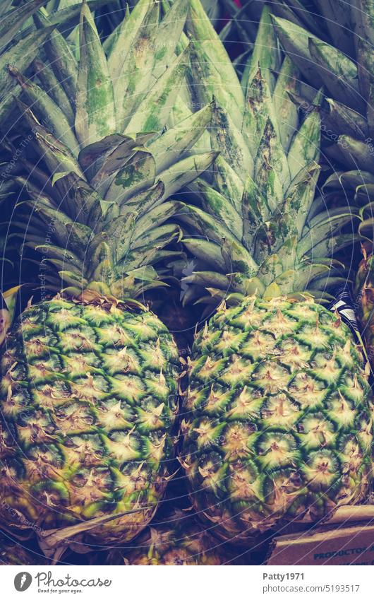 Ananas Frucht Lebensmittel frisch Ernährung Vegetarische Ernährung Gesunde Ernährung Foodfotografie fruchtig süß Essen Bioprodukte Obst