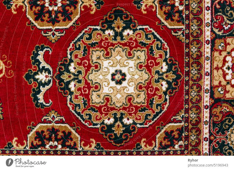 Orientalische Perserteppich Textur Hintergrund mit Ost-Mustern. Persisch Teppich EUR Osten antik Teppichbeschaffenheit Deckung Design Östlich ethnisch
