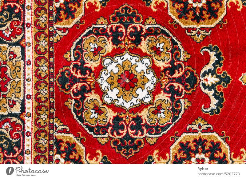 Orientalische Perserteppich Textur Hintergrund mit Ost-Mustern. Persisch Osten Teppich Teppichbeschaffenheit traditionell verziert antik Deckung heimwärts