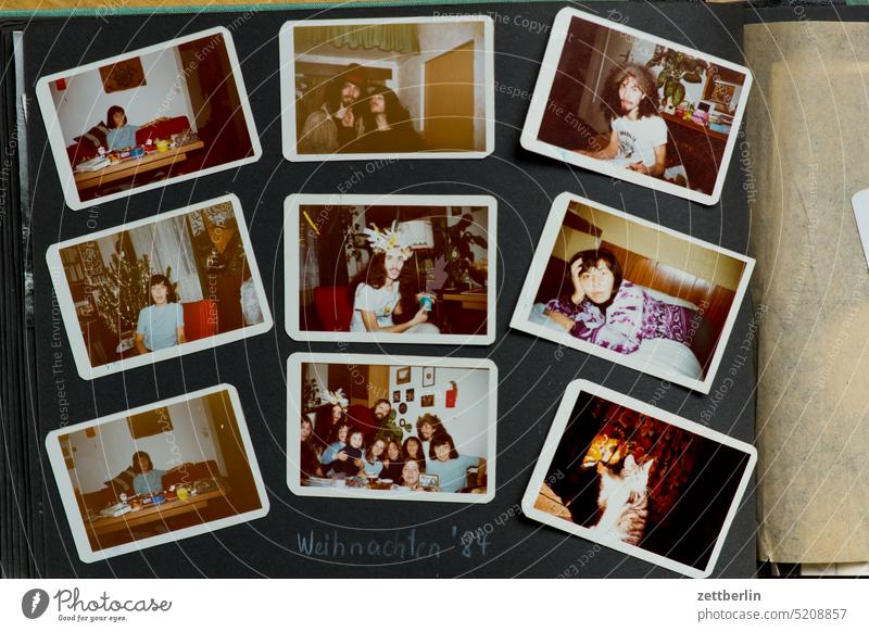 Fotoalbum 1984 alt antik dokument eltern erinnerung familienalbum familienfoto geschichte historisch kind mensch portrait schwarzweiß stammbaum tochter