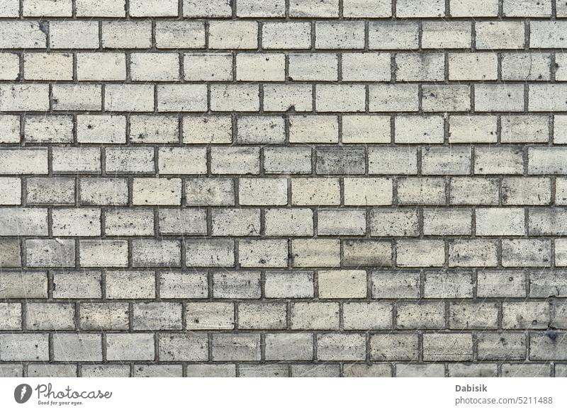 Abstrakte Textur einer Ziegelmauer Backsteinwand Baustein Wand Muster grau Hintergrund Stein Grunge Tapete Beton Gebäude abstrakt dreckig Oberfläche Struktur
