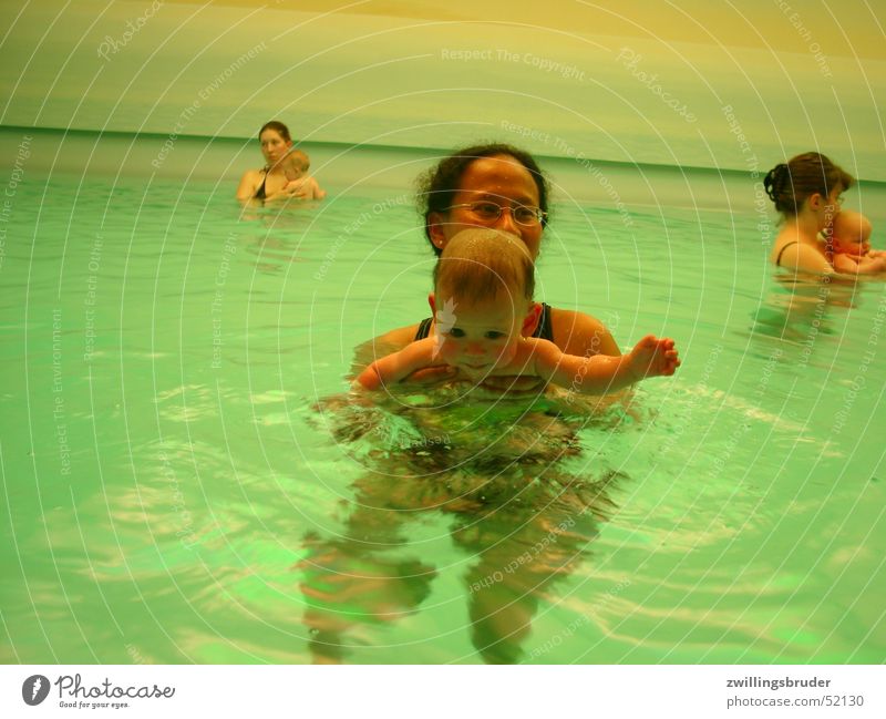 Plansch Baby grün Schwimmbad Babyschwimmen Wasser mutter und kind schwimmingpool 3 mütter Schwimmen & Baden