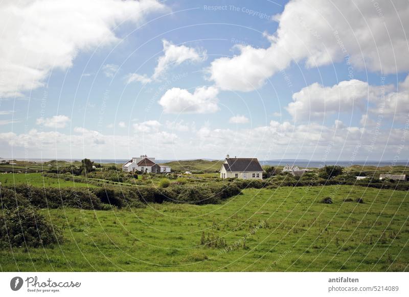 Idylle, Irland August 2018 Landschaft Republik Irland Natur Außenaufnahme Tag Wolken Himmel Textfreiraum oben Farbfoto weite Nationalpark wildlife