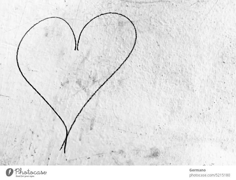 Schwarzes Herz abstrakt Kunst Hintergrund schwarz Bürste Konzept kreativ Tag Design dreckig Zeichnung gezeichnet Rahmen Graffiti Grunge Hand Glück Feiertag