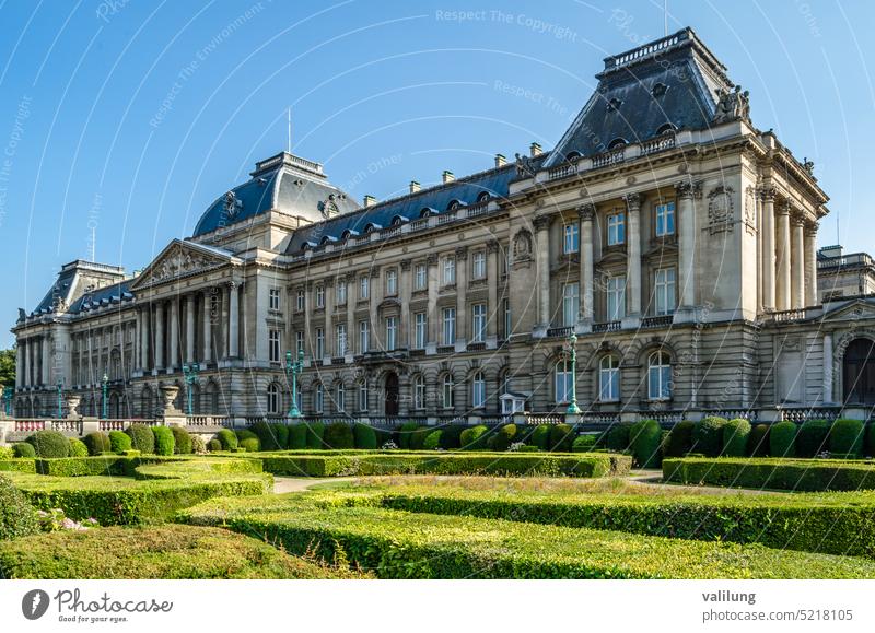 Königlicher Palast von Brüssel, Belgien Belgier bruxelles Europa Europäer architektonisch Architektur Gebäude Kapital Großstadt Kultur Ausflugsziel Außenseite