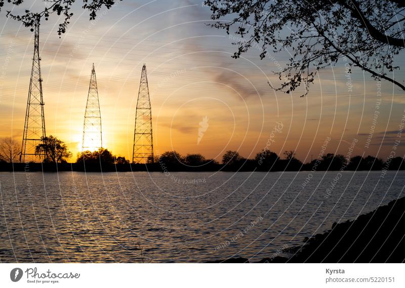 Sonnenuntergang über dem Wasser Delta Natur Reflexion & Spiegelung Fotografie Naturfotografie
